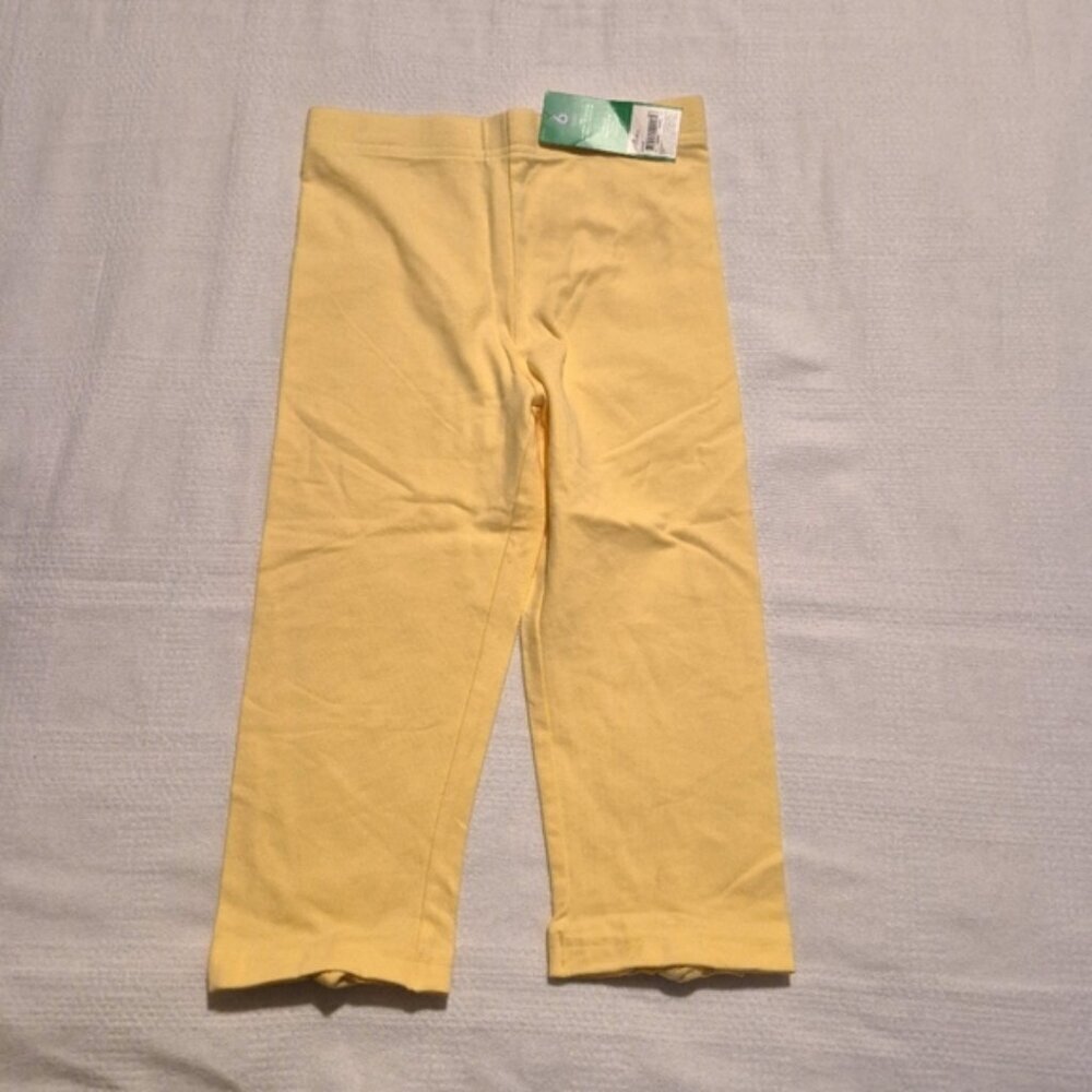 Carter's girls size 6 yellow cropped pull on pants Deadstock 2005, NWT